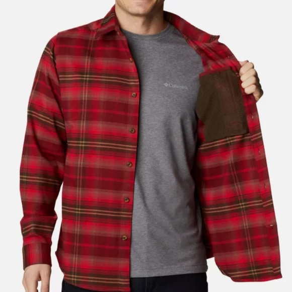 Columbia    Men's Outdoor Elements  Flannel. PLEASE READ THE DESCRIPTION. - Picture 2 of 9